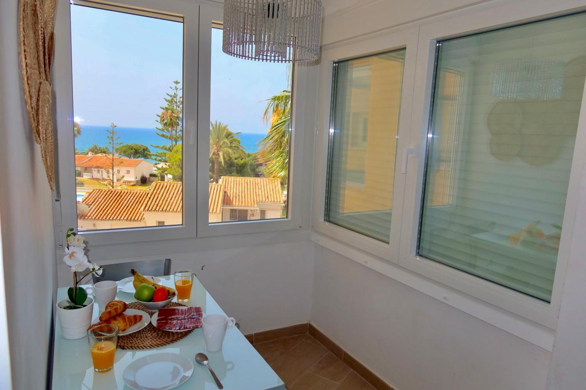 Lujoso Piso Con Vista Al Mar En La Cala De Mijas Lägenhet *